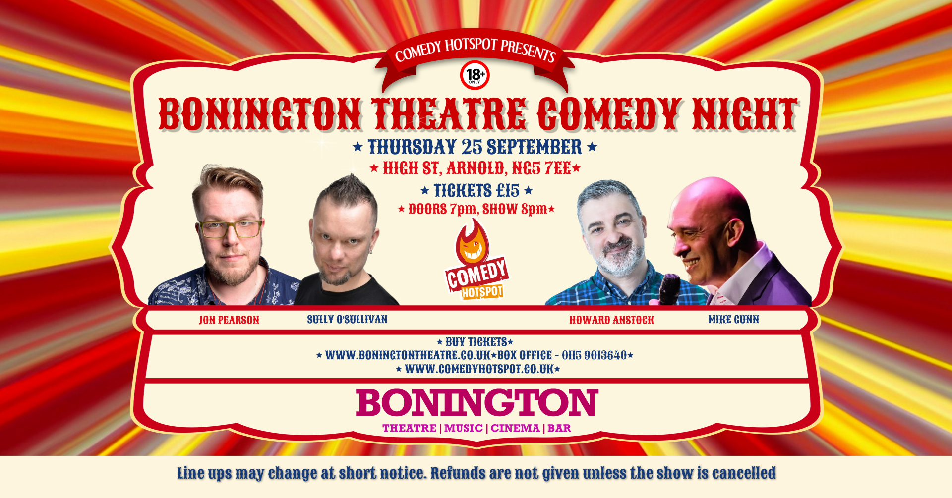Comedy Hotspot Sept25